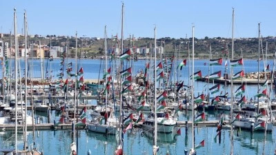 BM: (K&uuml;resel Sumud Filosu) İsrail'in Gazze'ye insani yardım ulaştırılmasına izin verme y&uuml;k