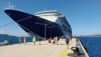Bodrum'a "Marella Discovery" kruvaziyeriyle 1752 turist geldi