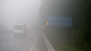 Bolu Dağı'nda sağanak ve yoğun sis