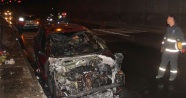 Bolu Dağı Tüneli'nde otomobil yandı, ulaşım 30 dakika aksadı