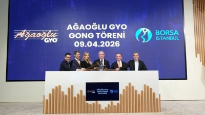 Borsa İstanbul'da gong Ağaoğlu Avrasya Gayrimenkul Yatırım Ortaklığı AŞ i&ccedil;in &ccedil;aldı