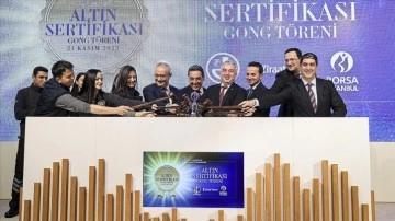 Borsa İstanbul'da gong "Darphane Altın Sertifikası" için çaldı