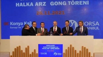 Borsa İstanbul'da gong Konya Kağıt AŞ için çaldı
