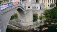 Bosna Hersek&#039;te 455. Geleneksel Mostar Köprüsü Atlayışları yapıldı