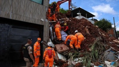 Brezilya'da şiddetli yağışların yol a&ccedil;tığı sellerde &ouml;lenlerin sayısı 46'ya &ccedil;ıktı