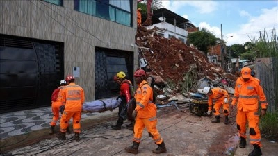 Brezilya'da şiddetli yağışların yol a&ccedil;tığı sellerde &ouml;lenlerin sayısı 68'e y&uuml;kseldi