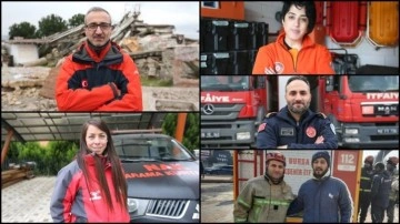 Bursa'dan karlı yolları aşıp ulaştıkları deprem bölgesinde afetzedelere umut oldular