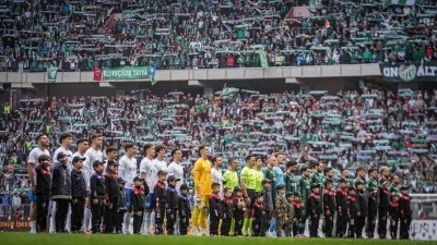 Bursaspor'un deplasman ma&ccedil;ını 35 bin yeşil-beyazlı taraftar izledi