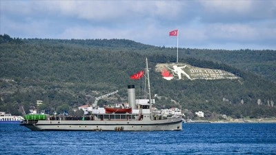 &Ccedil;anakkale Deniz Zaferi'nin mimarlarından 'Nusret' 111 yıl sonra aynı rotada