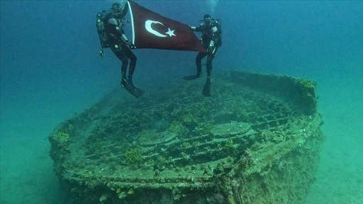 Çanakkale Savaşları'ndan kalma batık gemilere dalış yapıldı