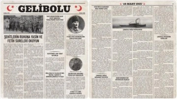 Çanakkale'de 18 Mart'a özel 'Gelibolu Gazetesi' yayımlandı