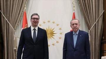 CANLI: Cumhurbaşkanı Erdoğan: Sırbistan'la ticaret hacminde hedefimiz 5 milyar doları yakalamak