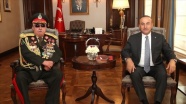 Çavuşoğlu, eski Afganistan Cumhurbaşkanı Yardımcısı Mareşal Raşid Dostum'la görüştü