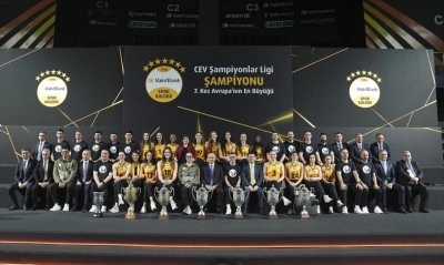CEV Şampiyonlar Ligi şampiyonu VakıfBank, basın mensuplarıyla buluştu