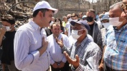 Çevre ve Şehircilik Bakanı Kurum, Akseki'de yangından etkilenen vatandaşları ziyaret etti