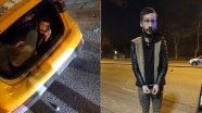 Ceza yememek için taksinin bagajında yolculuk yaparken yakalandı