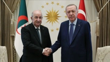Cezayir Cumhurbaşkanı Tebbun, Cumhurbaşkanı Erdoğan ile Sudan’ı görüştü