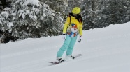 Cıbıltepe'de baharda kayak keyfi