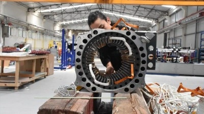 &Ccedil;in'in r&uuml;zgar t&uuml;rbinlerinin kanat motorları Aksaray'da &uuml;retiliyor