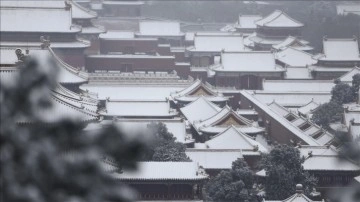 Çin'de yoğun kar yağışı nedeniyle binlerce uçak seferi iptal edildi
