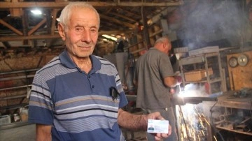 Çorum'un 71 yıllık demir ustası Kazım Keçik 'Yaşayan İnsan Hazinesi' listesine girdi