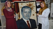 Cumhurbaşkanı Erdoğan'a sevgilerini halıya işlediler