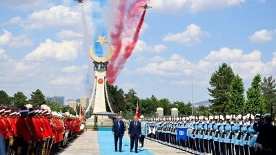 Cumhurbaşkanı Erdoğan, ABD Başkanı Trump'ı resmi t&ouml;renle karşıladı