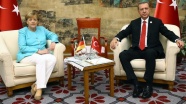 Cumhurbaşkanı Erdoğan, Almanya Başbakanı Merkel&#39;i kabul etti