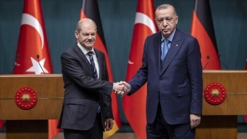 Cumhurbaşkanı Erdoğan, Almanya Başbakanı Scholz ile telefonda görüştü