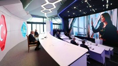 Cumhurbaşkanı Erdoğan, Astana'da Alem.AI Yapay Zeka Merkezi'ni ziyaret etti