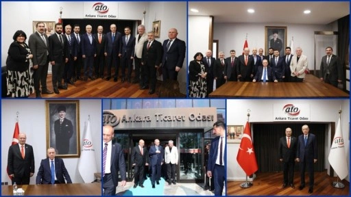 Cumhurbaşkanı Erdoğan, ATO Başkanı Baran'ın da aralarında bulunduğu heyeti kabul etti