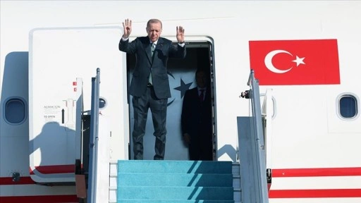 Cumhurbaşkanı Erdoğan, Azerbaycan'a gitti