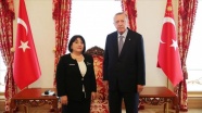 Cumhurbaşkanı Erdoğan, Azerbaycan Milli Meclisi Başkanı Gafarova&#039;yı kabul etti