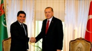 Cumhurbaşkanı Erdoğan, Berdimuhamedov ile görüştü