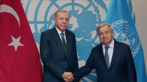 Cumhurbaşkanı Erdoğan, Birleşmiş Milletler Genel Sekreteri Guterres ile görüştü