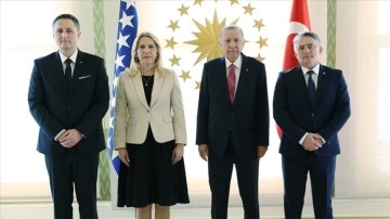 Cumhurbaşkanı Erdoğan, Bosna Hersek Devlet Başkanlığı Konseyi üyelerini kabul etti