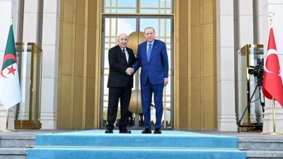 Cumhurbaşkanı Erdoğan, Cezayir Cumhurbaşkanı Tebbun'u resmi t&ouml;renle karşıladı