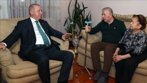 Cumhurbaşkanı Erdoğan'dan eski TBMM Başkanı Toptan'a ziyaret