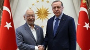 Cumhurbaşkanı Erdoğan, Gannuşi'yi kabul etti