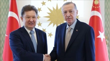 Cumhurbaşkanı Erdoğan, Gazprom Başkanı Miller'i kabul etti