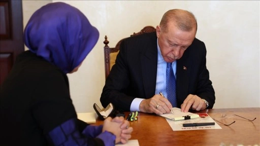 Cumhurbaşkanı Erdoğan, Gazze için kurban bağışında bulundu