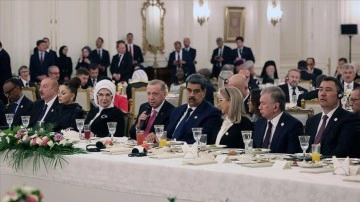 Cumhurbaşkanı Erdoğan "Göreve Başlama Töreni"ne katılan liderler onuruna yemek verdi