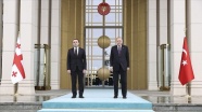 Cumhurbaşkanı Erdoğan, Gürcistan Başbakanı Garibashvili&#039;yi resmi törenle karşıladı