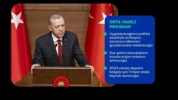 Cumhurbaşkanı Erdoğan: Hükümet olarak Orta Vadeli Program'a desteğimiz tam