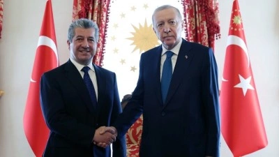 Cumhurbaşkanı Erdoğan, IKBY Başbakanı Mesrur Barzani'yi kabul etti