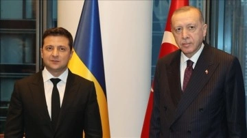 Cumhurbaşkanı Erdoğan ile Ukrayna Devlet Başkanı Zelenskiy ile görüştü