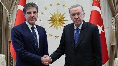 Cumhurbaşkanı Erdoğan, Irak K&uuml;rt B&ouml;lgesel Y&ouml;netimi Başkanı Barzani ile telefonda g&ouml;r&uuml;şt&uuml;