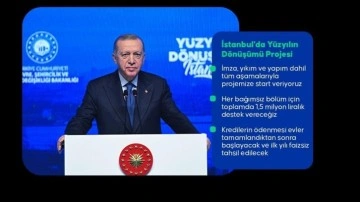 Cumhurbaşkanı Erdoğan: İstanbul'da Yüzyılın Dönüşümü projemize start veriyoruz