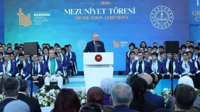 Cumhurbaşkanı Erdoğan, İTO Marmara Anadolu İmam Hatip Lisesi Mezuniyet T&ouml;reni'ne katıldı