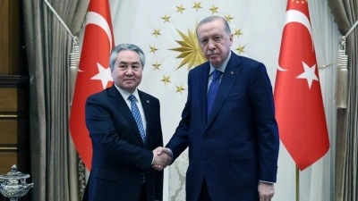 Cumhurbaşkanı Erdoğan, Kırgızistan Dışişleri Bakanı Kulubayev'i kabul etti